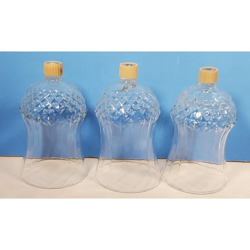 Vintage Votive Cups Starburst Glass Peg Candle Home Interior New‎ Grippers QTy 3